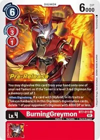 BurningGreymon (Next Adventure Pre-Release Cards)
