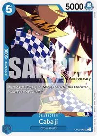 Cabaji (Emperors in the New World: 2nd Anniversary Tournament Cards) — One Piece Card Game Card Value