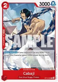 Cabaji (Adventure on Kami's Island) — One Piece Card Game Card Value