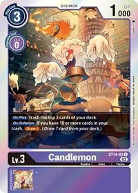 Candlemon (Starter Deck 14: Beelzemon Advanced Deck Set) — Digimon Card Game Card Value