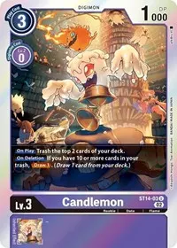 Candlemon (Starter Deck 14: Beelzemon Advanced Deck Set)