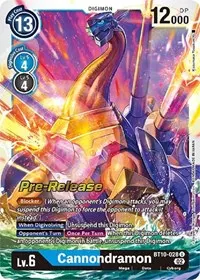 Cannondramon (Xros Encounter Pre-Release Cards)