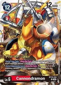 Cannondramon (Exceed Apocalypse Pre-Release Cards)