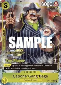 CaponeGangBege CS 2023 Top Players Pack (One Piece Promotion Cards)