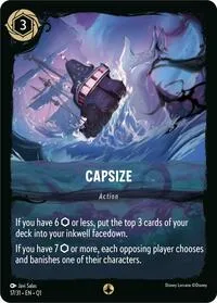 Capsize (Illumineer's Quest: Deep Trouble) — Lorcana TCG Card Value