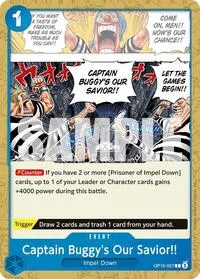 Captain Buggys Our Savior (The Time of Battle) — One Piece Card Game Card Value