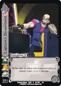 Captains Discontent (Cowboy Bebop) — UniVersus Card Value
