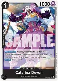 Catarina Devon (Starter Deck 27: BLACK Marshall.D.Teach) — One Piece Card Game Card Value