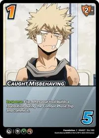 Caught Misbehaving (UniVersus: My Hero Academia: Girl Power) — UniVersus Card Value