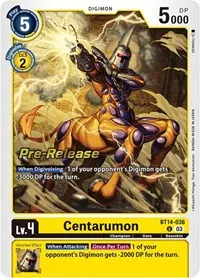 Centarumon (Blast Ace Pre-Release Cards)