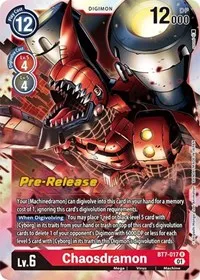 Chaosdramon (Next Adventure Pre-Release Cards) — Digimon Card Game Card Value