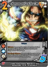 Charging One For All (UniVersus: My Hero Academia: League of Villains)