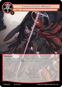 Chevaleresses Hatred (The War of the Suns)