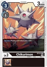 Chikurimon (Starter Deck 13: Ragnaloardmon) — Digimon Card Game Card Value