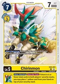 Chirinmon (Animal Colosseum) — Digimon Card Game Card Value