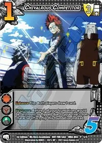 Chivalrous Competitor Quirk Pack 3 (UniVersus: My Hero Academia Promo Cards)