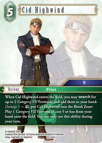 Cid Highwind (Tears of the Planet) — Final Fantasy TCG Card Value
