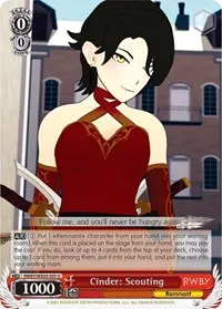 Cinder Scouting (RWBY) — Weiss Schwarz Card Value