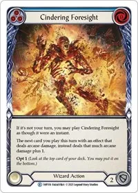 Cindering Foresight Blue (History Pack Vol.1) — Flesh & Blood TCG Card Value