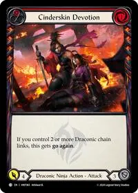 Cinderskin Devotion Red (The Hunted) — Flesh & Blood TCG Card Value