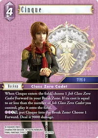 Cinque (Tears of the Planet) — Final Fantasy TCG Card Value