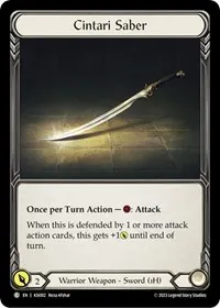cintari saber (Blitz Deck: Heavy Hitters - Kassai)