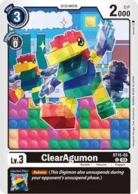 ClearAgumon (Starter Deck 15: Dragon of Courage)