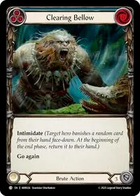 Clearing Bellow (Armory Deck: Rhinar) — Flesh & Blood TCG Card Value