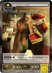 Clothes Tailor (Crimson Moon's Fairy Tale) — Force of Will Card Value