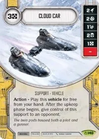 Cloud Car (Covert Missions) — Star Wars Destiny Card Value