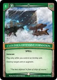 Cloudsea Offensive Formation (Ascension) — Argent Saga TCG Card Value