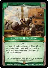 Cloudsea Preparation (Ascension) — Argent Saga TCG Card Value