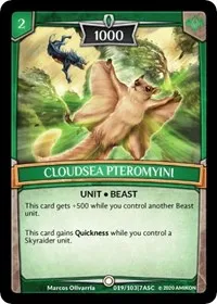 Cloudsea Pteromyini (Ascension) — Argent Saga TCG Card Value