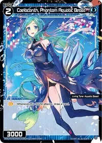 Coelacanth Phantom Aquatic Beast Parallel Foil (Glowing Diva)