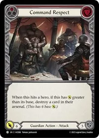 command respect red (Blitz Deck: Heavy Hitters - Victor) — Flesh & Blood TCG Card Value