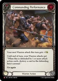 commanding performance (Heavy Hitters) — Flesh & Blood TCG Card Value