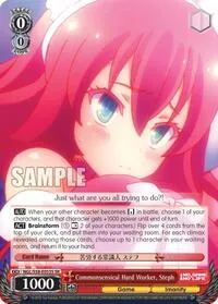 Commonsensical Hard Worker Steph SR (No Game No Life) — Weiss Schwarz Card Value