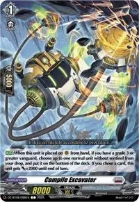 Compile Excavator (DZ-BT08: Knights 0f Rebirth) — Cardfight Vanguard Card Value