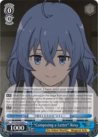 Composing a Letter Roxy (Mushoku Tensei: Jobless Reincarnation) — Weiss Schwarz Card Value