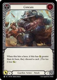 concuss red (Heavy Hitters) — Flesh & Blood TCG Card Value