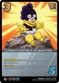Condescending Explanation (UniVersus: My Hero Academia: Girl Power) — UniVersus Card Value