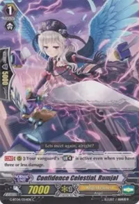 Confidence Celestial Rumjal (G-BT04: Soul Strike Against The Supreme) — Cardfight Vanguard Card Value