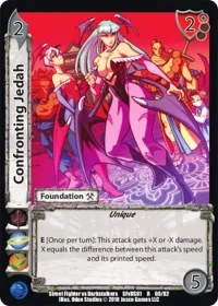Confronting Jedah (Street Fighter vs. Darkstalkers) — UniVersus Card Value