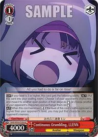 Continuous Grumbling LLENN HC (SAO Alternative–Gun Gale Online–2 Extra Booster)