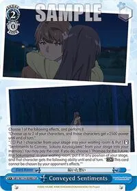 Conveyed Sentiments SR (Rascal Does Not Dream Series)