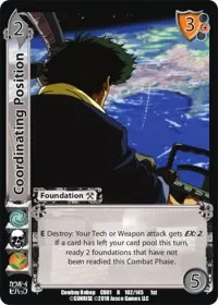 Coordinating Position (Cowboy Bebop) — UniVersus Card Value