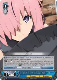 Coordination with Comrades Mash (Fate/Grand Order Absolute Demonic Front: Babylonia)