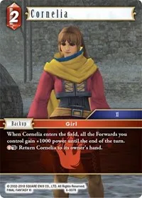 Cornelia (Opus VI) — Final Fantasy TCG Card Value