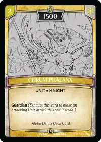 Corum Phalanx (Alpha Demo Intro Decks) — Argent Saga TCG Card Value