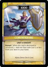 Corum Squire (Alpha Demo Intro Decks)